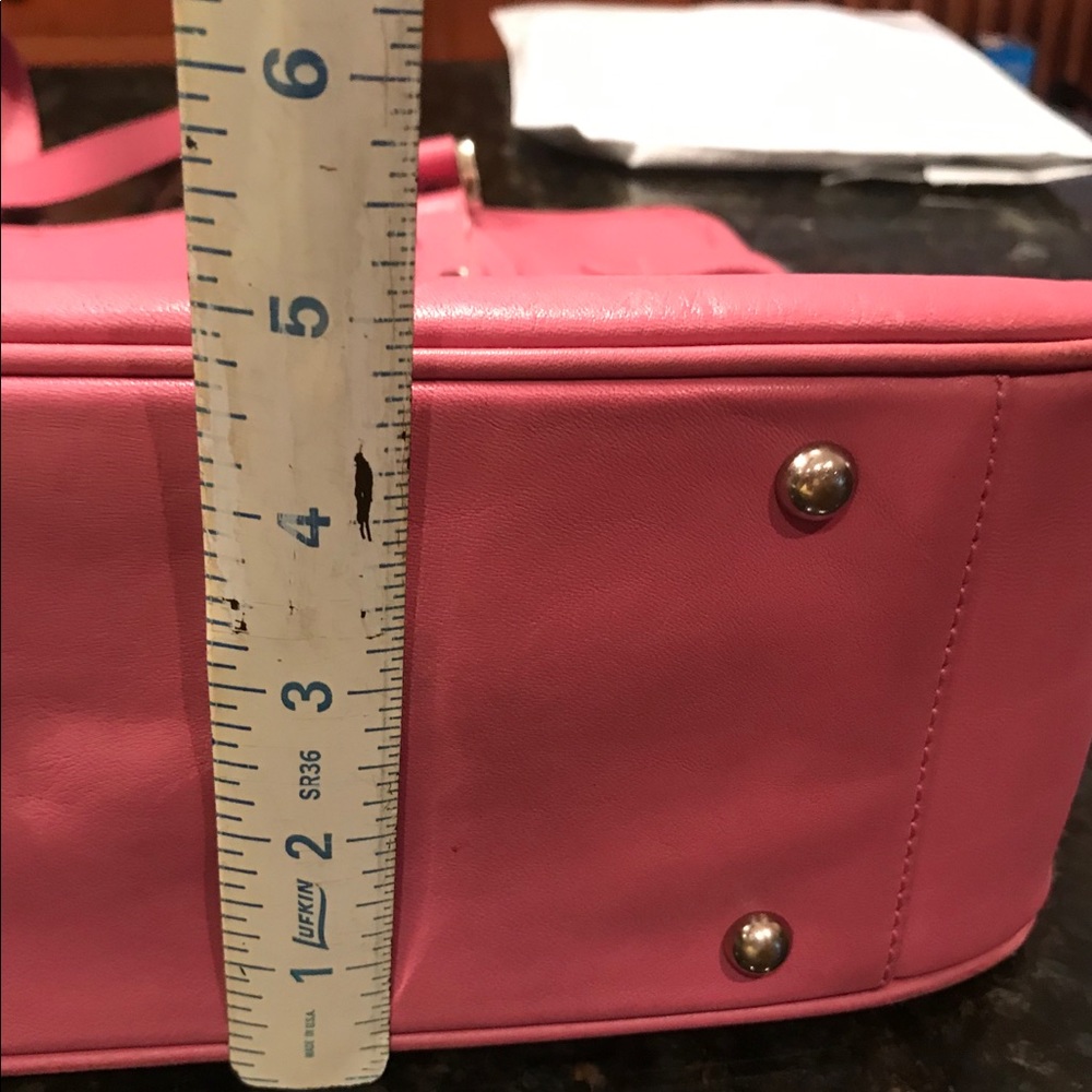 SOLD - Jack Georges Bright Pink Shoulder Bag - GUC - Picture 7 of 16